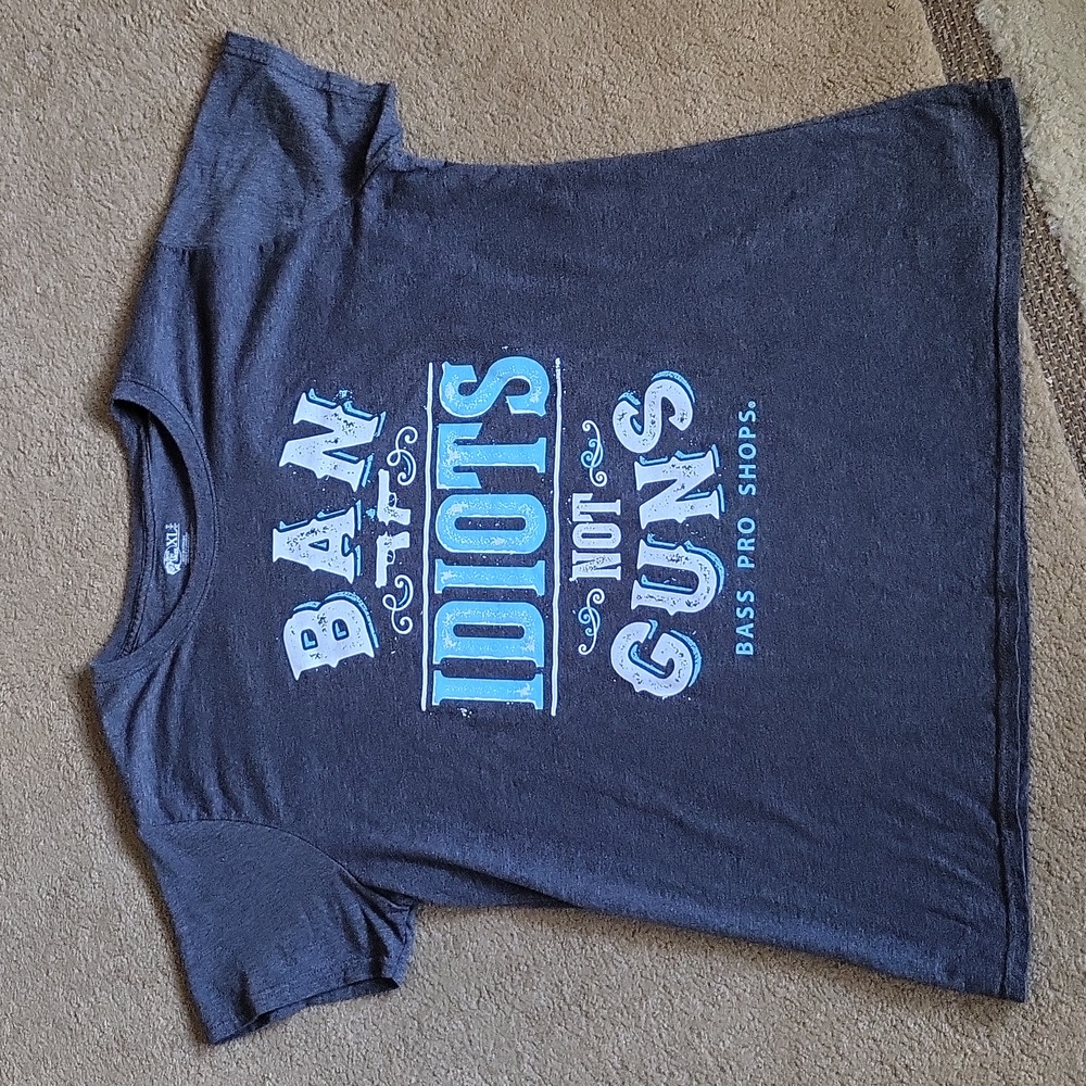 Ban Idiots T Shirt Size XL